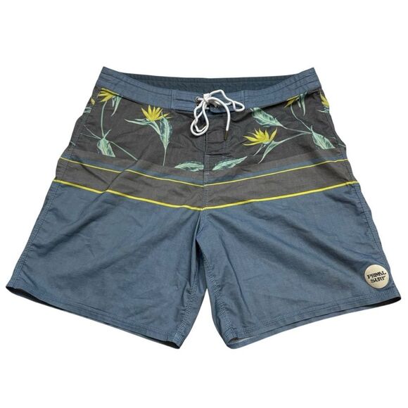 Mens Primal Surf Brand Blue Board Shorts Size 32 - Picture 1 of 10